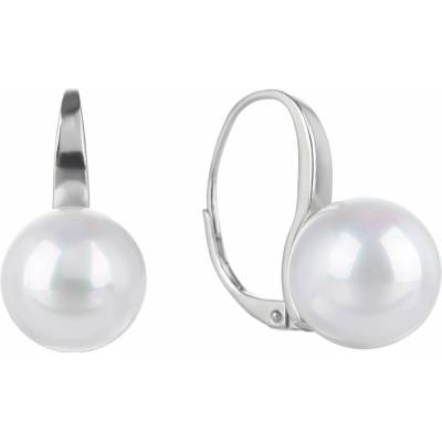 BEALIO 08280 Stříbrné náušnice říční PERLA (Ag 925/1000, 6,41 g)