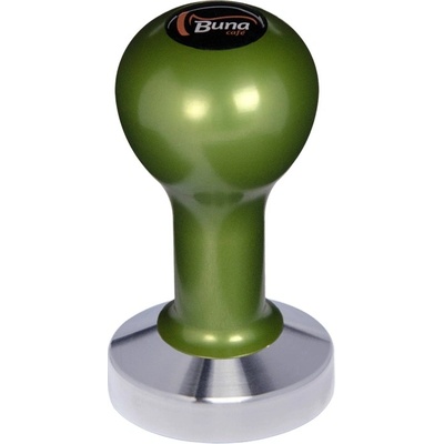 Buna Café Tamper kov zelený, TP, nerez lesk, plochý 57 mm – Zboží Mobilmania