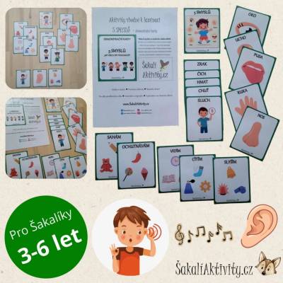 5 SMYSLŮ - demonstrační karty Provedení: PDF soubor