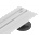 Mexen Flat 360° Slim линеен въртящ се сифон 60 см, бял - 1241060 (1241060)