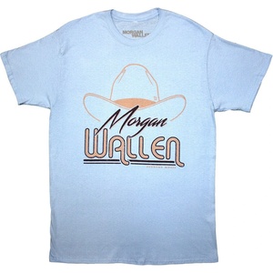 Morgan Wallen Cowboy Hat Light Blue L Риза (MOWATS03MLB03)