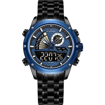 Naviforce Часовник naviforce ri-29607 - Черен / Син kp29607 (ri-29607)