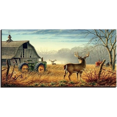 1 dílné obrazy Jelen na farmě Velikost 30x60