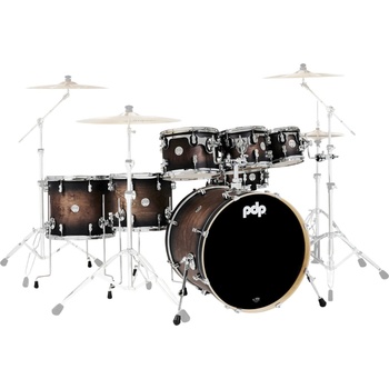 PDP by DW Concept Maple 7 Satin Charcoal Burst Lacquer Акустични барабани-комплект (PDCM22A7SCB)