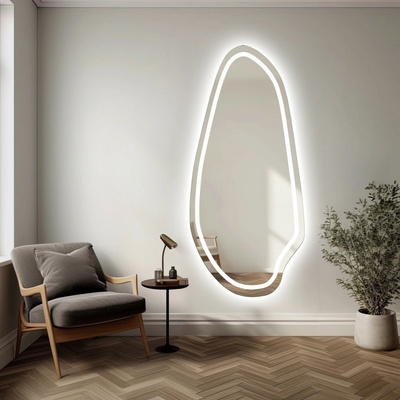 Alfaram Organické zrkadlo s osvetlením - JASPIS LED II 64x140