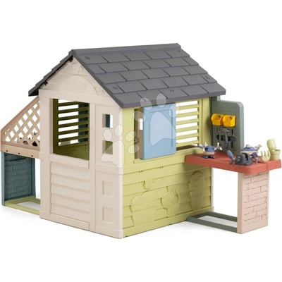 Smoby Domček s remeselníckou dielňou Pretty Playhouse&Kitchen Life s kuchynkou