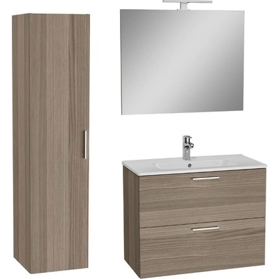 VITRA Koupelnová sestava s umyvadlem 80 cm včetně umyvadlové baterie, vtoku a sifonu VitrA Mia cordoba KSETMIA80C - KSETMIA80C