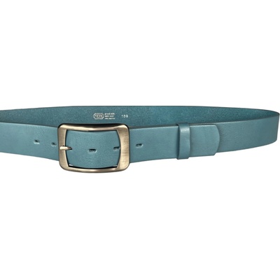 Penny Belts kožený opasek 16257 modrý
