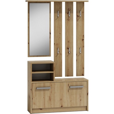 TP Living Předsíňová stěna Artisan B hnědá – Zboží Dáma