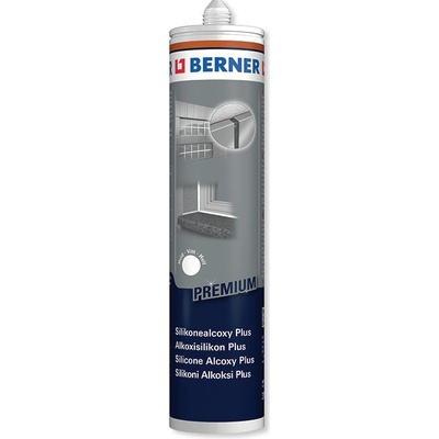 Berner 371987 Silikonový těsnící tmel Alkoxy plus 310 ml transparentní