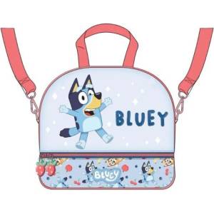 BLUEY Термо чанта за храна Bluey Blue - 2 отделения с цип и регулируема презрамка (260311)