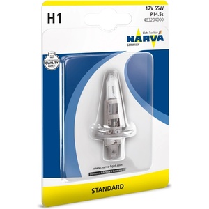NARVA Автомобилна крушка NARVA - H1, 12V, 55W, P14.5s (483204)
