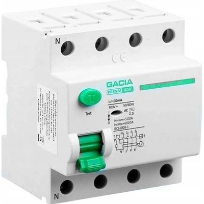 Proudový chránič Gacia 230 V IP20 63 A