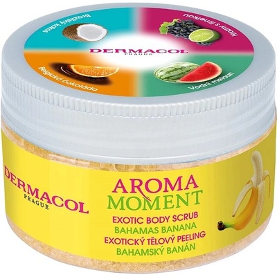 Dermacol Aroma Moment Bahamas Banana Exotic Body Scrub cukrový peeling s banánovou vôňou 200 ml
