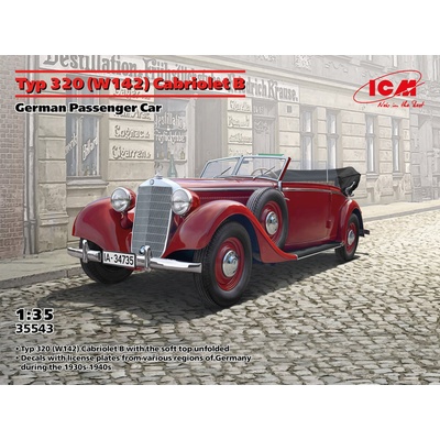 ICM Typ 320 W142 Cabriolet B German Passenger Car 1:35