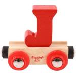 Bigjigs Rail Дървено вагонче за влакова линия - Буква J (BR110)