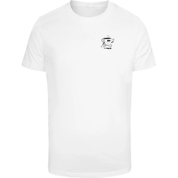 Mister Tee Тениска Better With Coffee Tee white XXLUB-MT3931-00220 - Тъмносив, размер XL