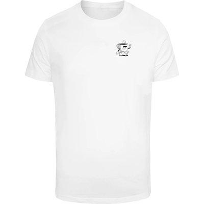 Mister Tee Тениска Better With Coffee Tee white XXLUB-MT3931-00220 - Тъмносив, размер XL
