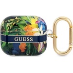 Guess Калъф Guess GUA3HHFLB за AirPods 3, син, Flower Strap Collection (GUA3HHFLB)