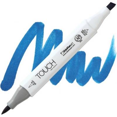 Lihová fixa TOUCH oboustranná Brush & Chisel, Royal blue (PB70)