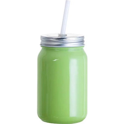 Mason Sklenice " Jar" bez ouška zelená sublimace termotransfer 450 ml
