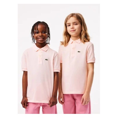 Lacoste Тениска с яка и копчета PJ2909 Розов Regular Fit (PJ2909)
