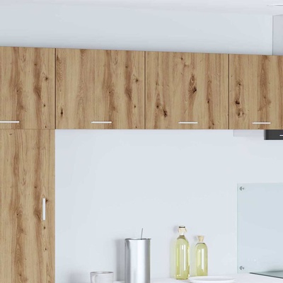 vidaXL Висящ шкаф 2 pcs Занаятчийски дъб и бяло 50 x 31 x 40 см (884161)