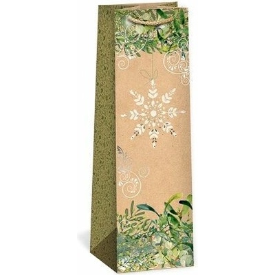 ARGUS Dárková papírová taška NATUR na víno T3N (11 x 36 cm) 08340082