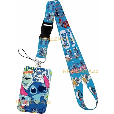 Šňůrka na krk 25226 s cedulkou na ID karty Stitch a Angel