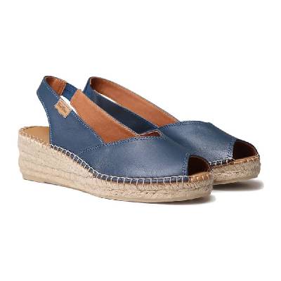 Сандали на платформа Toni pons Bernia-P esparto wedge sandals - Blue (Ocean)
