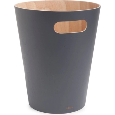 Umbra Тъмносиво офис кошче за боклук 7, 5 l Woodrow - Umbra (082780-618)