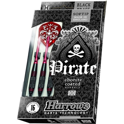 Harrows soft Pirate 16g brass červené