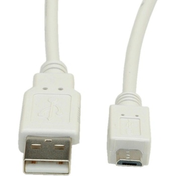 Roline Кабел Roline S3152-250, от USB А(м) към USB Micro B(м), 1.8m, бежов (S3152-250)