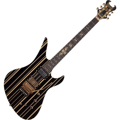 Schecter Guitar Research Synyster Custom-S Black/Gold Pinstripes Електрическа китара