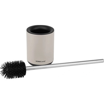 Бежова кръгла четка за тоалетна horecano home (82646-005-beige)