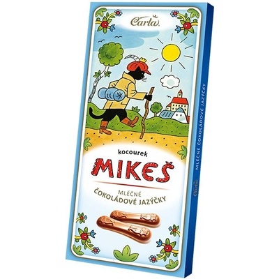 Carla Čokoládové jazýčky mléčné koucourek Mikeš 50 g