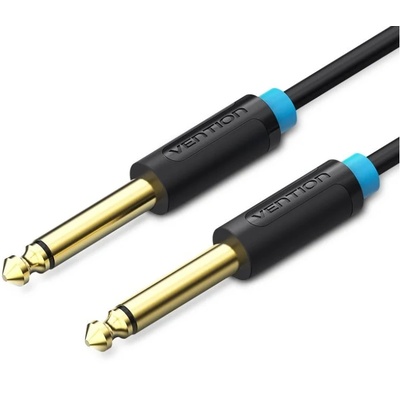Vention 6.5mm jack/M - Кабел 6.5mm jack/M, (черен, позлатен), 2 m, кабел