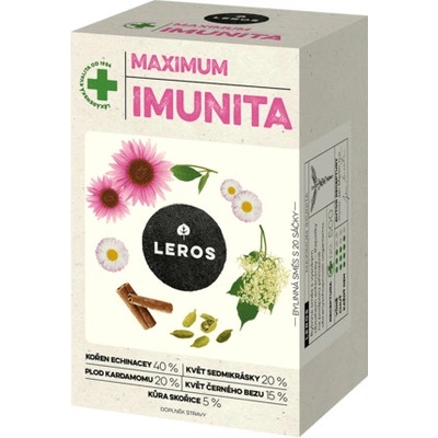 Leros IMUNUTA MAX ECHINACEA A SEDMOKRÁSKA bylinný čaj 20 x 1,2 g