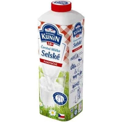 Mlékárna Kunín Selské čerstvé mléko 1 l