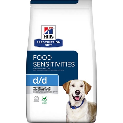 Hill's Prescription Diet 2 големи опаковки Hill's Prescription Diet храна за кучета - d/d Food Sensitivities с патешко и ориз (2 x 12 кг)