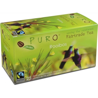 Fairtrade čaj porcovaný Puro Rooibos 25 x 1,5 g