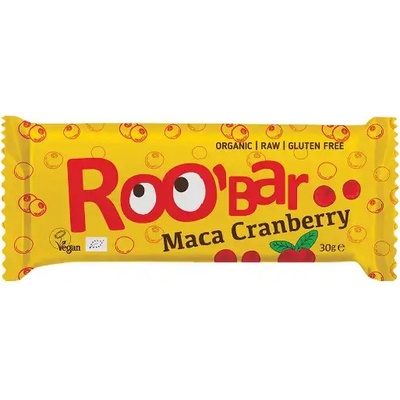 Roo´bar bio tyčinka s macou a brusinkami 30 g
