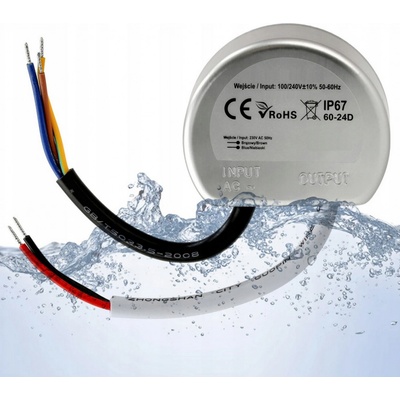 BERGE LED zdroj do boxu - 24V - 20W - 0,83A - IP67 PS-DP-24V-20W