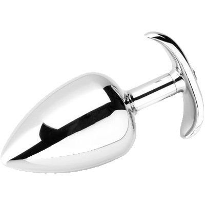 ZENN Toys ZENN Smooth Metal Butt Plug with Diamond - Large