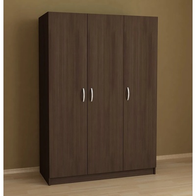 Трикрилен гардероб Комо 3 венге