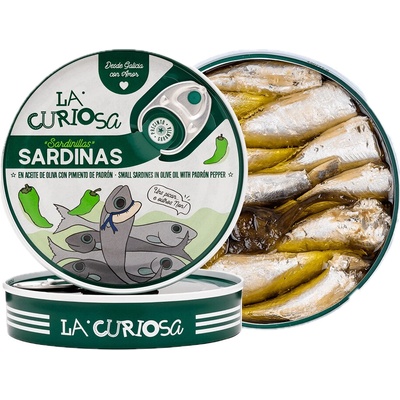 La Curiosa Sardinky s papričkou Padrón 110 g