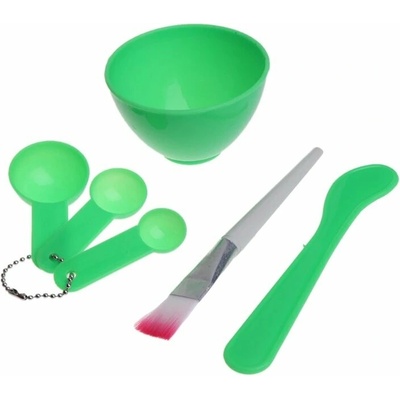 ZdravyNákup Kosmetická sada na aplikaci pleťové masky 6dílná sada zelená