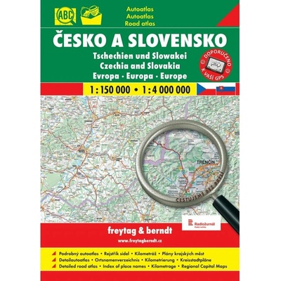 Česko a Slovensko 1:150 000 1:4 000 000 freytag a berndt