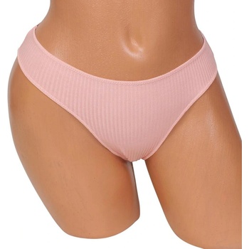 Памучна прашка в цвят розова пудра с рипсен ефект