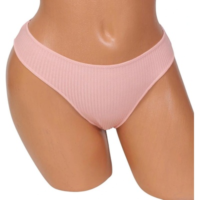 Памучна прашка в цвят розова пудра с рипсен ефект